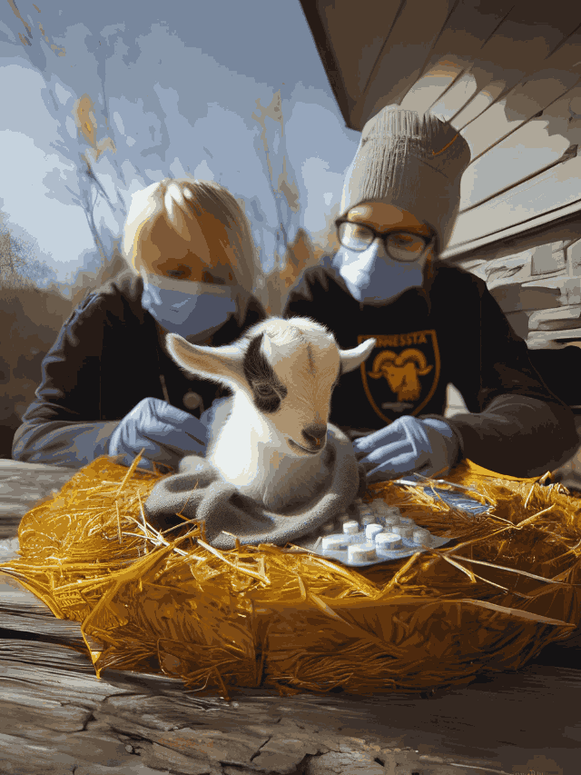 Avian influenza on baby goats in Minnesota