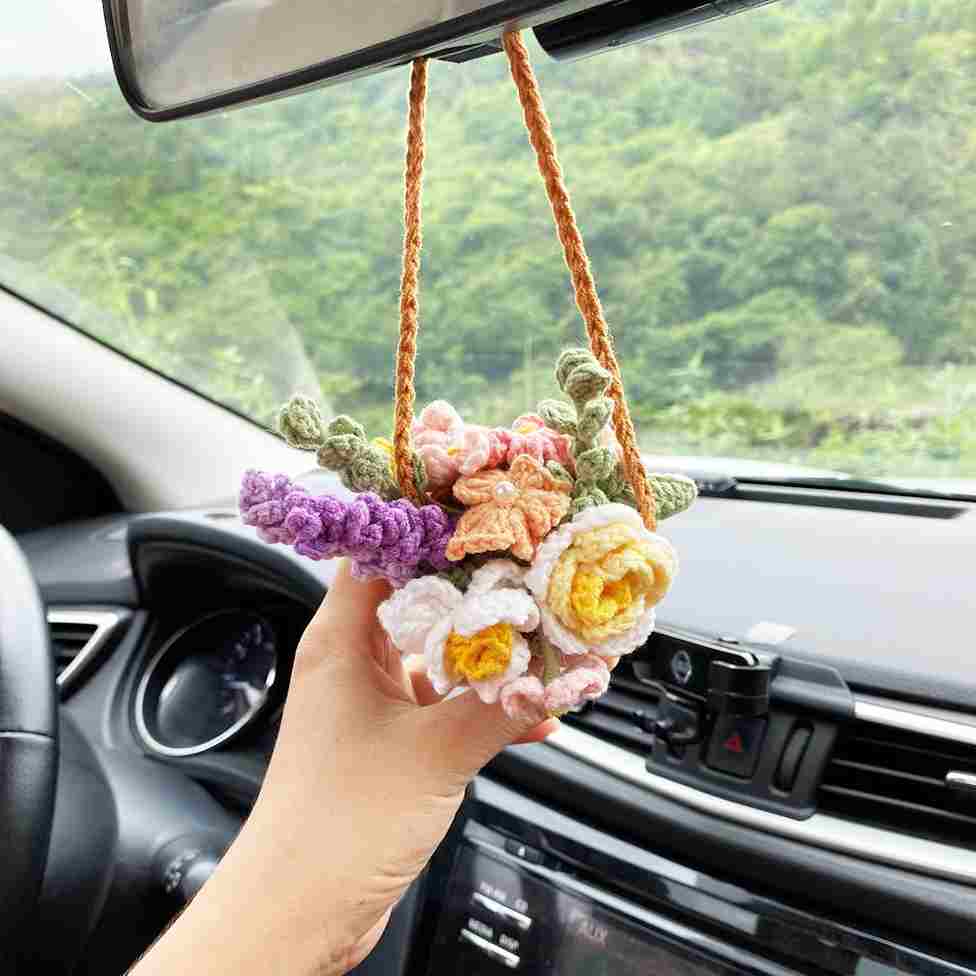 10 Cute Car Hanging Accessories You Need Floral Bouquet, cute car hanging accessories